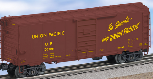 Lionel UP ("Be specific")  40' PS-1 box car , 3 rail