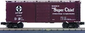 MTH Premier Santa Fe "Super Chief" 40' Single Door Box car, 3 rail