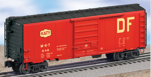 Lionel  MKT (DF scheme)  40' PS-1 box car , 3 rail