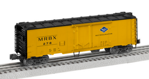 Lionel Reading   40'  plug door Steel reefer,  3 rail
