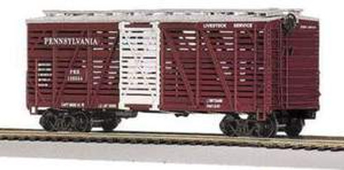 MTH Premier PRR Steel Sided Stock Car, 3 rail 