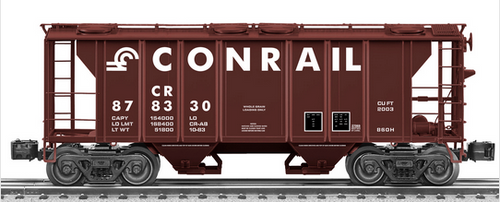 Lionel Conrail  34'  PS-2  covered hopper car, 3 rail