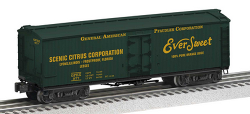 Lionel O scale Scenic Citrus  express reefer with tanks, 3 rail