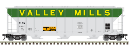 Atlas O Valley Mills PS-4427  covered hopper, 3 rail or 2 rail