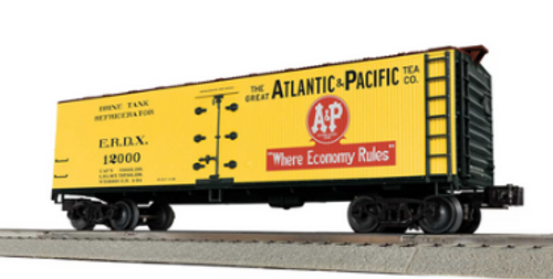 Lionel (fmr weaver) A&P 40' woodside reefer,  3 rail or 2 rail