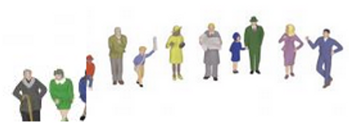 MTH 12-Piece Subway Figure Set 