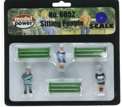 MODEL POWER O SCALE Sitting People (6 PC)