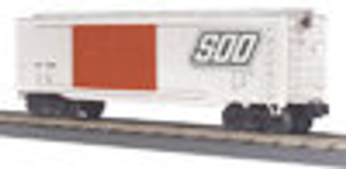 MTH Rail King SOO Line 40' Double Door Box car, 3 rail Like new condition