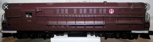 Williams PRR (Tuscan, shiny finish)  FM H24-66 Trainmaster  diesel, 3 rail,  non powered