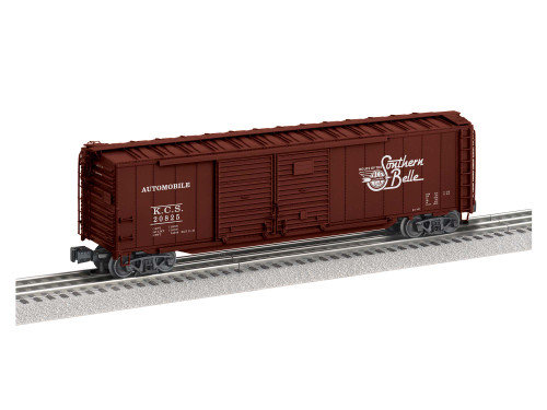 Lionel Kansas City Southern 50' double door box car with end doors , 3 rail