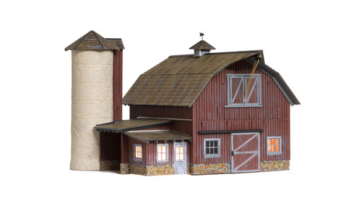 Woodland Scenics O gauge Old Weathered Barn...super detailed building
