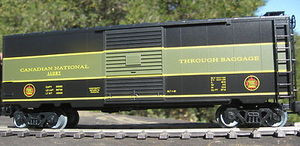 Weaver GTW Through Baggage (black/green) 40' PS-1 box car, 3 rail or 2 rail