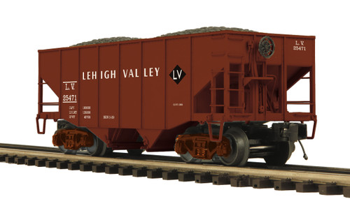 MTH Premier Lehigh Valley  2 bay fishbelly  hopper cars,  3 rail or 2 rail
