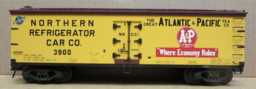 Atlas O A&P 40' wood reefer, 3 rail or 2 rail  
