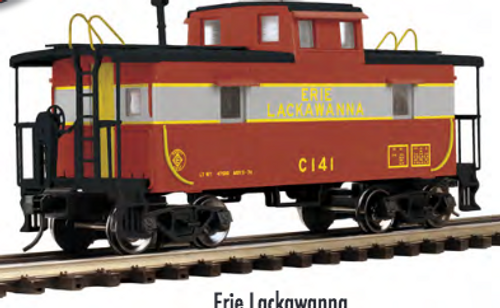 Atlas O Erie-Lackawanna Magor Steel cupola Caboose, 3 rail or 2 rail