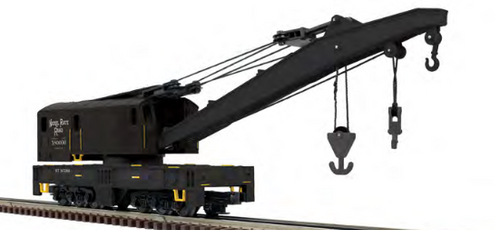 Atlas Premier NKP  wreck crane and boom tender/tool car,  3 rail 