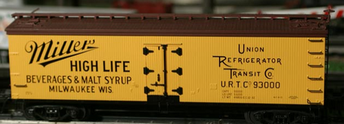 Atlas special run Miller High Life beer  40' wood reefer, 3 rail or 2 rail