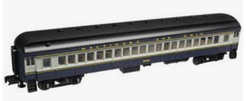 Industrial Rail B&O 4 car passenger car set, 3 rail, semi-scale  size