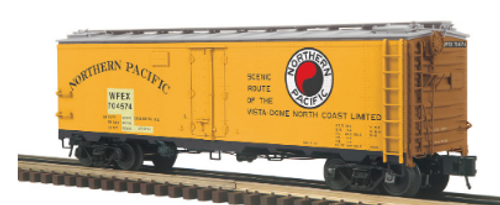 Atlas O NP/WFEX  (vista dome slogan) reefer, 3 rail or 2 rail