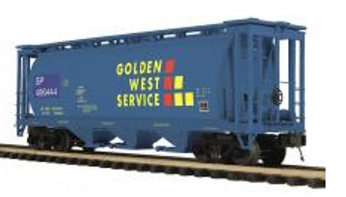 MTH Premier  Golden West   Cylindrical  3 bay  covered hopper car, 3 rail