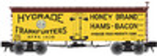 Atlas O Hygrade Frankfurters  36' wood reefer, 3 rail or 2 rail