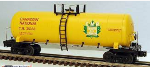 MTH Premier CN  40' Modern Tank Car, 3 rail