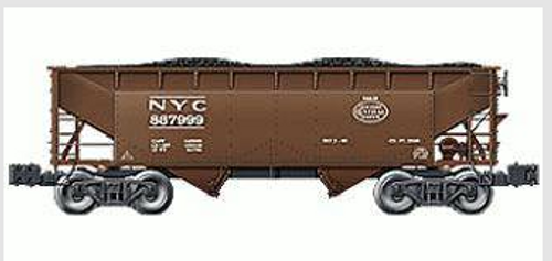 Lionel NYC (brown)  2 bay offset hopper car, 3 rail
