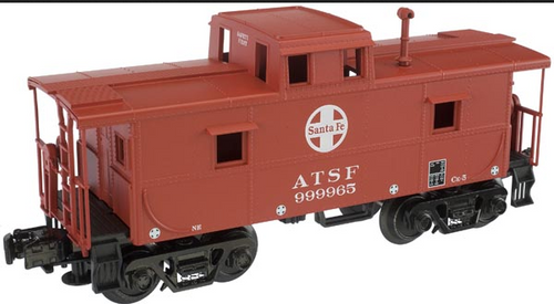 Atlas O Industrial Rail Santa Fe  caboose , 3 rail, 027 (semi-scale)