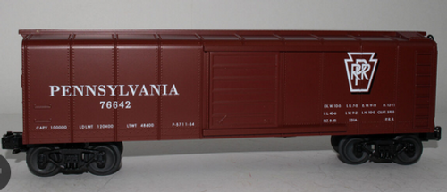 MTH Rail King PRR 40' Rounded roof Box Car, 3 rail