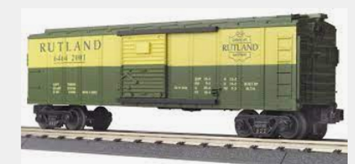 MTH Rail King Rutland  40' Box car, 3 rail