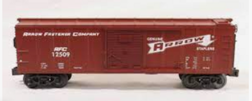 MTH Rail King Arrow Staples 40' Box car, 3 rail