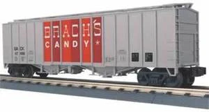 MTH Railking almost scale Brach's Candy 2 bay Airslide covered Hopper, 3 rail