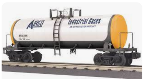 MTH Railking  Airco Industrial Gases  Modern Tank Car, 3 rail