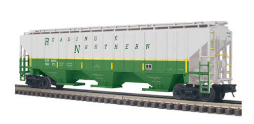Pre-order for Atlas O  Reading and Northern    PS4750 Covered Hopper car 3 rail or 2 rail