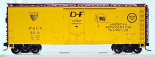 Case of 4  Atlas O ART  40' ( plug door) steel reefers, 3 rail or 2 rail