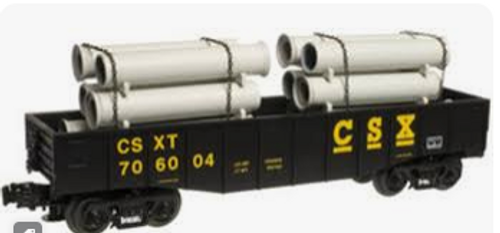 Mix and match  4 Industrial Rail  (semi-scale. 027 size)  freight cars with diecast trucks/couplers  (4 cars for 79.95)