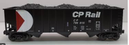 Lionel  "Standard O style " CP  70ton 3 bay hopper car, 3 rail