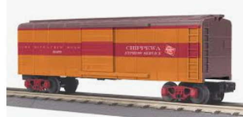 MTH Rail King MILW   (mail/express passenger service)  40'   Box car, 3 rail, Like New