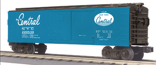 MTH Rail King NYC (Blue) 40' Box car, 3 rail