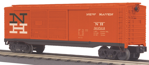 MTH Rail King NH (Orange) DD 40' Box car, 3 rail