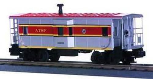 MTH Rail King (semi-scale) Santa Fe Bay Window Caboose , 3 rail