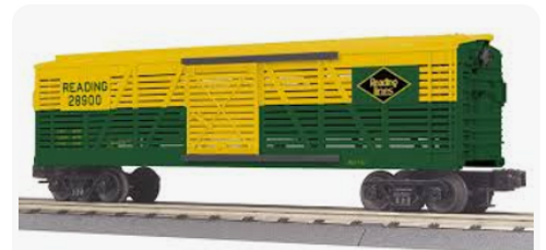 MTH Rail King semi-scale Reading Stock Car, 3 rail