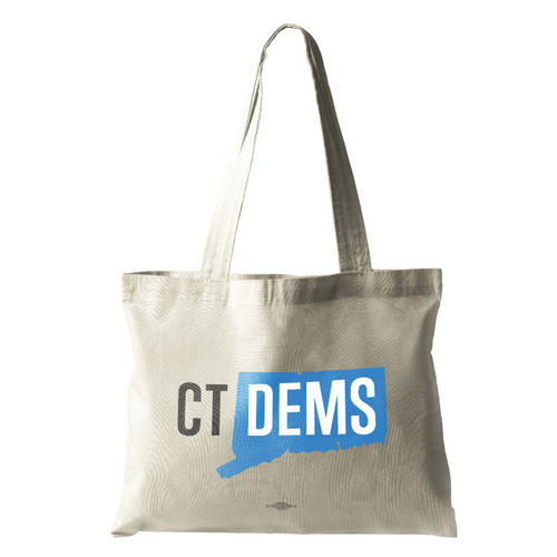 CT Dems Official Logo (Natural Canvas Tote) CT Dems Official Logo (Natural Canvas Tote)