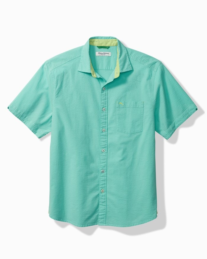 Nova Wave Solid Short Sleeve Shirt,Nova Wave Camp Shirt ST325815