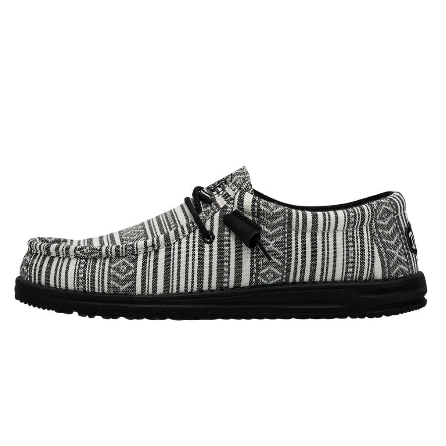 NEW HEY DUDE wally casual shoe in serape black gravel 40017-0YB Hey Dude Wally Casual Shoe - Serape Black Gravel  main image 4