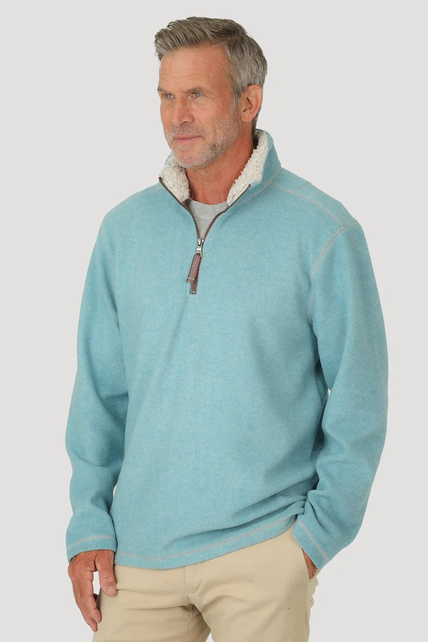 ドゥムフリース Melange Soft Micro-Fleece Quarter-Zip Pullover D1M39MSF - Parts