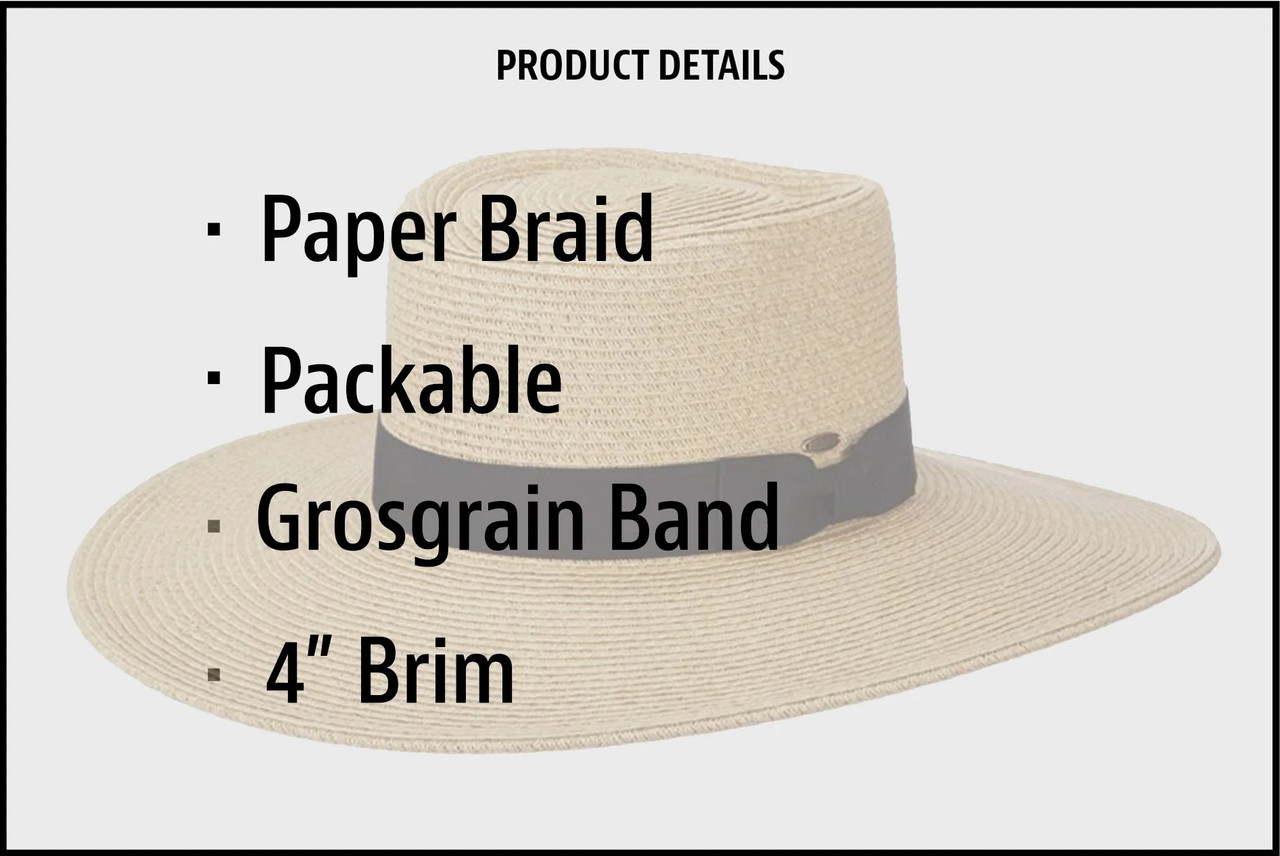 marihoja Paper Braid Sheer Down Brim Hat（HTP26329 RD FLOPPY