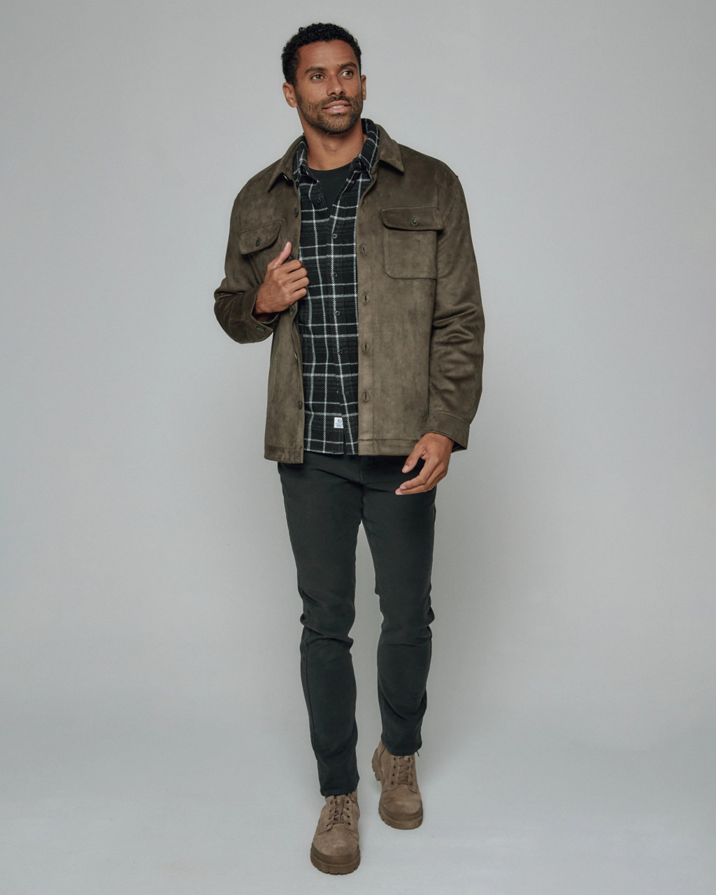 Evolution Suede Shacket,Evolution Vegan Suede Shacket