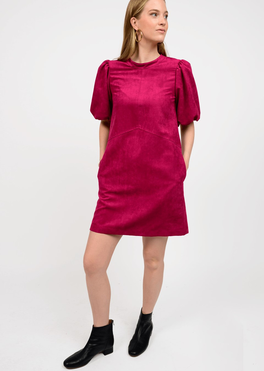 open lace back dress Cognac Faux Suede Front Lace Up Mini Dress main image 0