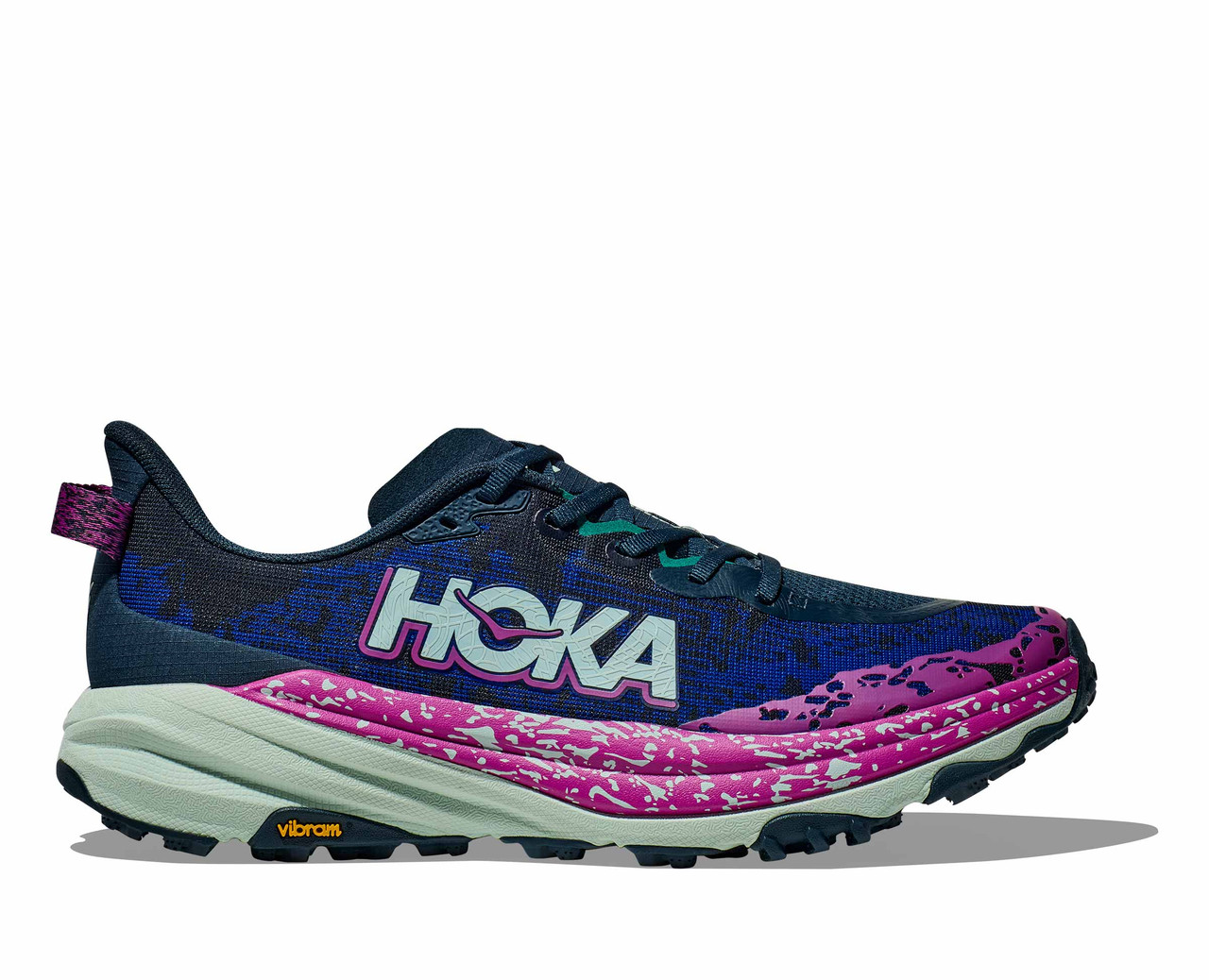 Hoka One One Speedgoat 6‎ Shoes Men\'s Size 12D Blue Running Trail 1147791 SMY Men main image 2